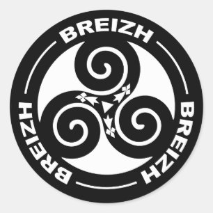 Breizh Triskel Classic Round Sticker