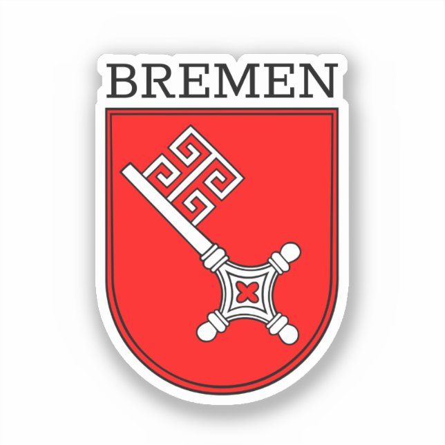 Bremen Coat of Arms  Button Sticker (Front)