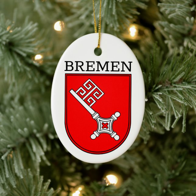 Bremen Coat of Arms Ceramic Ornament (Tree)