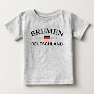 Bremen Deutschland Coordinates German Baby T-Shirt