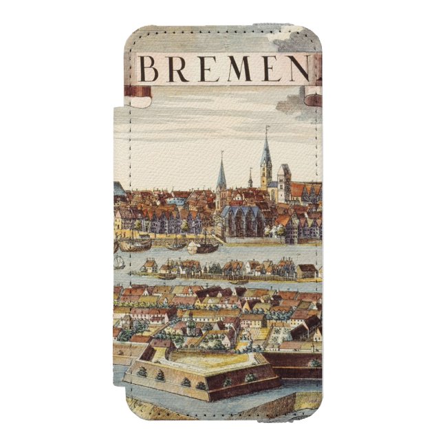 Bremen, Germany, 1719 Incipio iPhone Wallet Case (Folio Front)