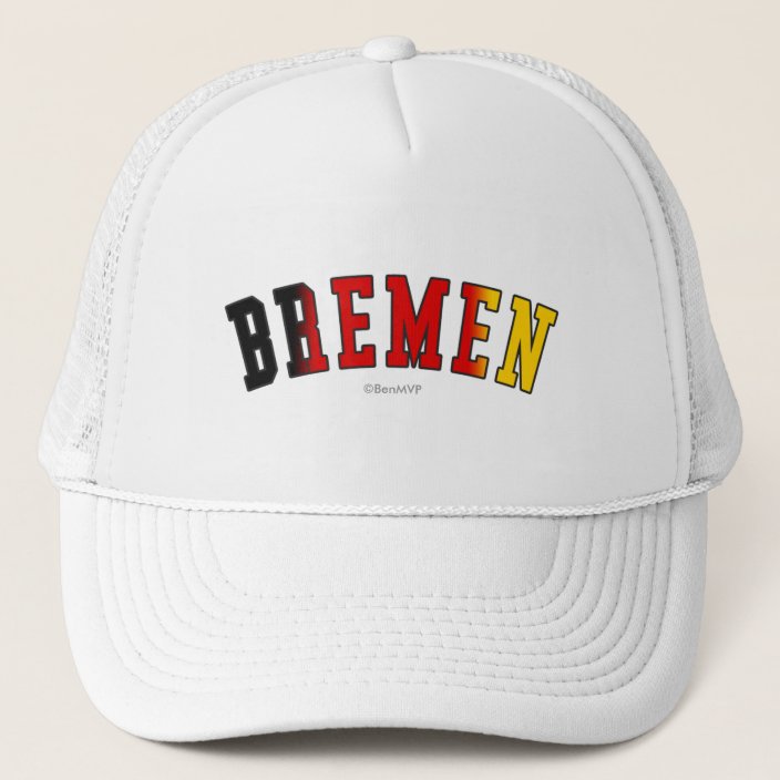 Bremen in Germany National Flag Colors Hat