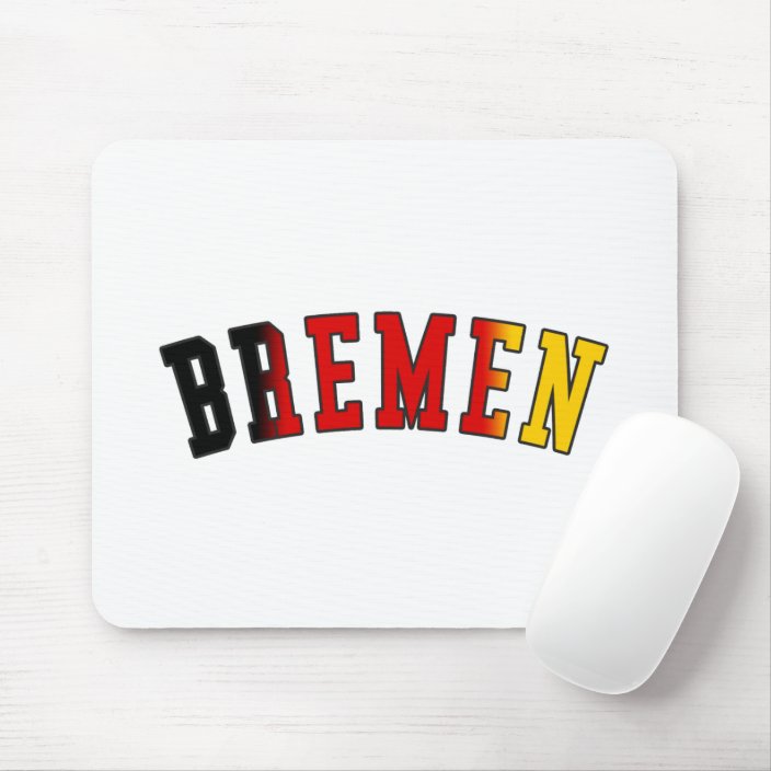 Bremen in Germany National Flag Colors Mouse Pad
