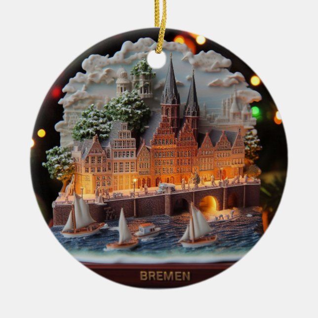 Bremen Wonderland: 3D Christmas Ornament  (Front)