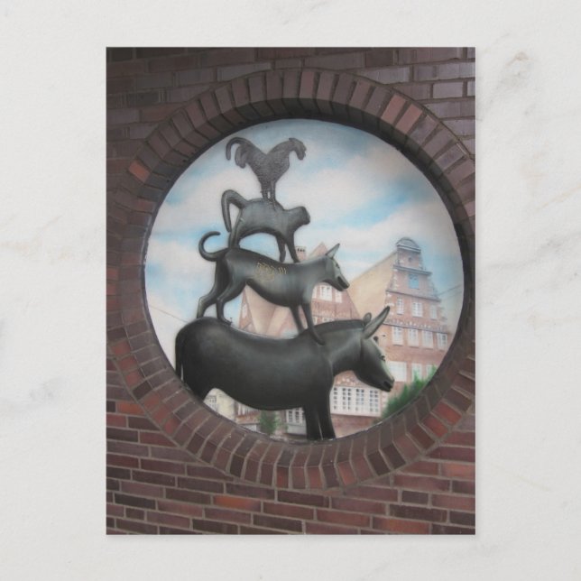 Bremer Stadtmusikanten Postcard (Front)