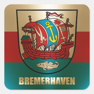 Bremerhaven square sticker