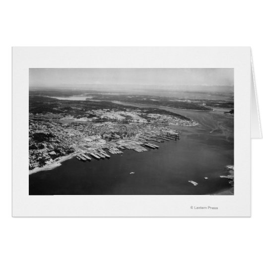 Bremerton, WA - Aerial View of City Photograph (Front Horizontal)