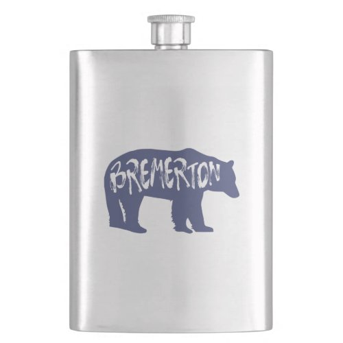Bremerton Washington Bear Flask
