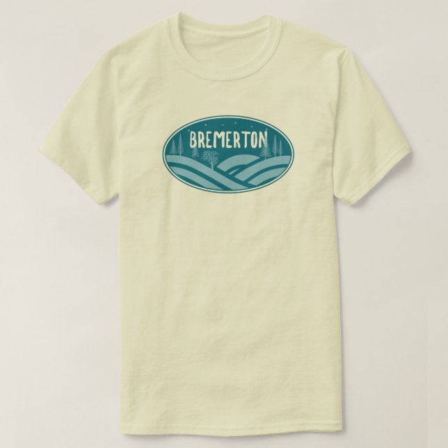 Bremerton Washington Outdoors T-Shirt (Design Front)