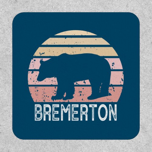 Bremerton Washington Retro Bear Patch