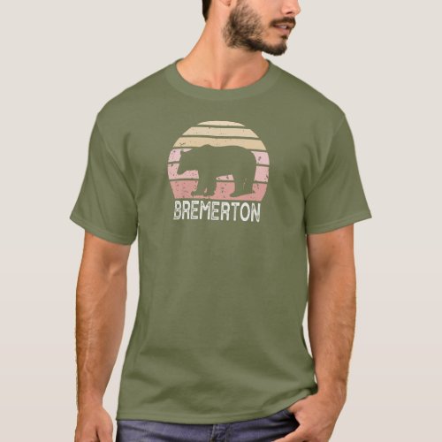 Bremerton Washington Retro Bear T_Shirt