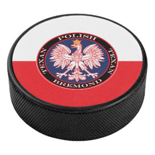 Bremond Round Polish Texan Hockey Puck