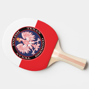 Bremond Round Polish Texan Ping Pong Paddle