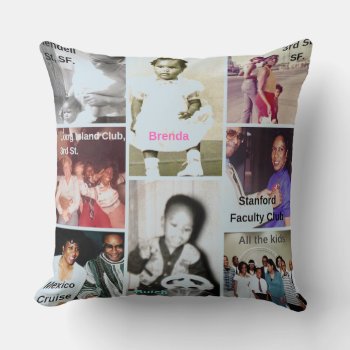 Brenda Butch Throw Pillow by GKDStore at Zazzle