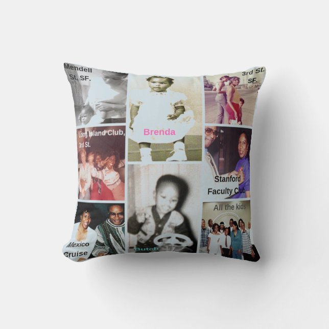 Brenda Butch Throw Pillow (Front)