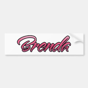 Brenda faded pink sticker