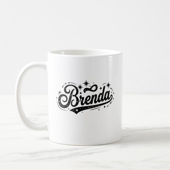 Brenda name first last family coffee mug (Left)