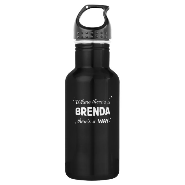 Brenda Name Saying Design For Proud Brendas Stainless Steel Water Bottle (Front)