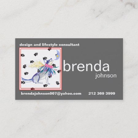 Brenda's New Business Card