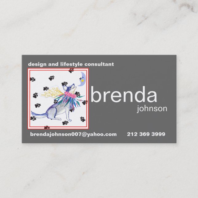 Brenda's New Business Card (Front)