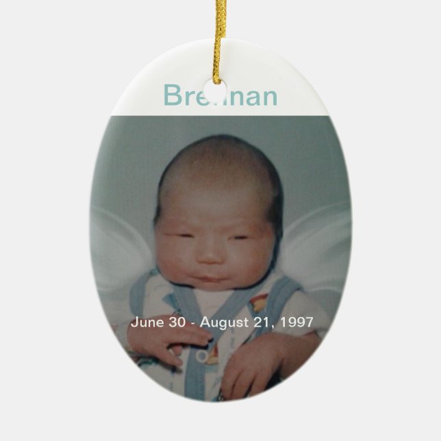 Brennan Ceramic Ornament (Front)