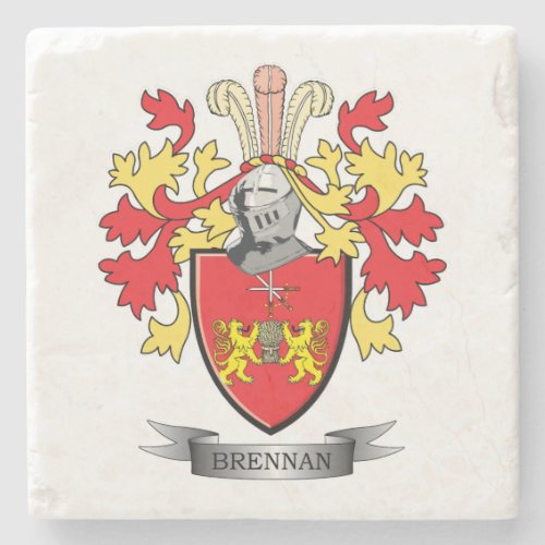 Brennan Coat of Arms Stone Coaster