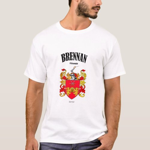 BRENNAN Crest Translation  Meaning T_Shirt