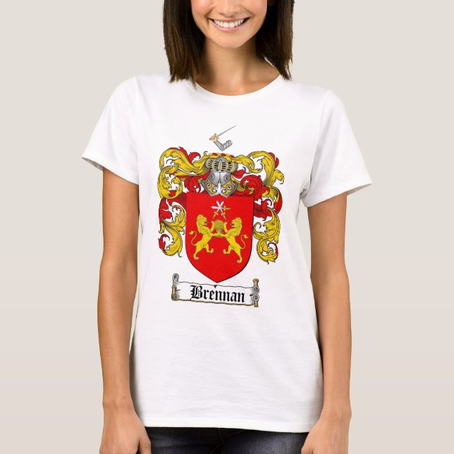 BRENNAN FAMILY CREST -  BRENNAN COAT OF ARMS T-Shirt (Front)