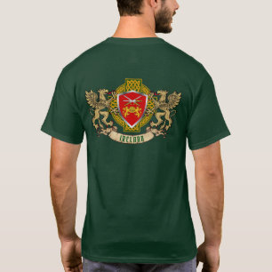 Brennan Irish Shield & Griffins Personalized  T-Shirt