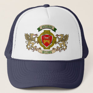 Brennan Irish Shield & Griffins Personalized Trucker Hat