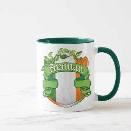 Brennan Irish Shield Mug