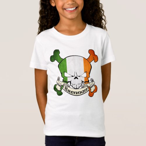 Brennan Irish Skull T_Shirt