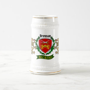Brennan/O'Brennan (Ossory) Irish Personalized Beer Stein