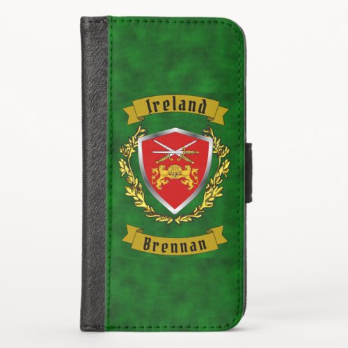 BrennanOBrennan Ossory Irish Shield iPhone X Wallet Case