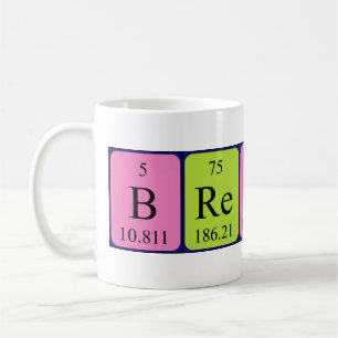 Brennan periodic table name mug