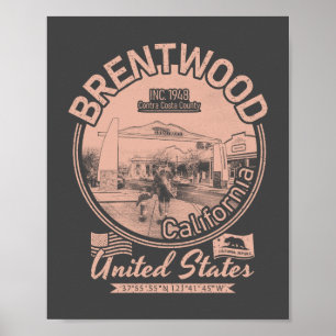 BRENTWOOD CALIFORNIA - CITY OF BRENTWOOD CA POSTER