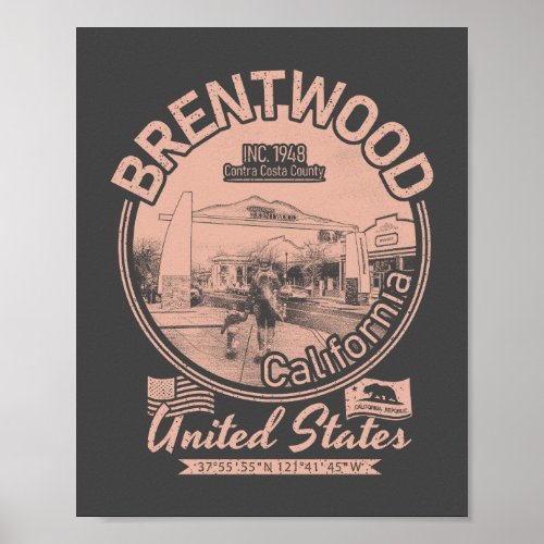 BRENTWOOD CALIFORNIA _ CITY OF BRENTWOOD CA POSTER