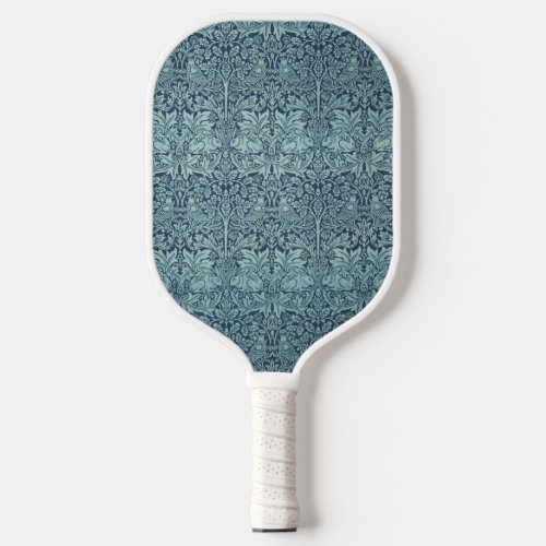 Brer Rabbit by William Morris Blue Textile Pattern Pickleball Paddle