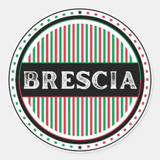 Brescia City Pride Emblem – Italian Identity Classic Round Sticker