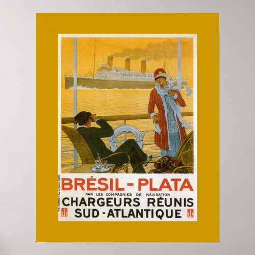 Bresil _ Plata Poster