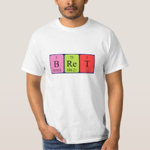 Bret periodic table name shirt