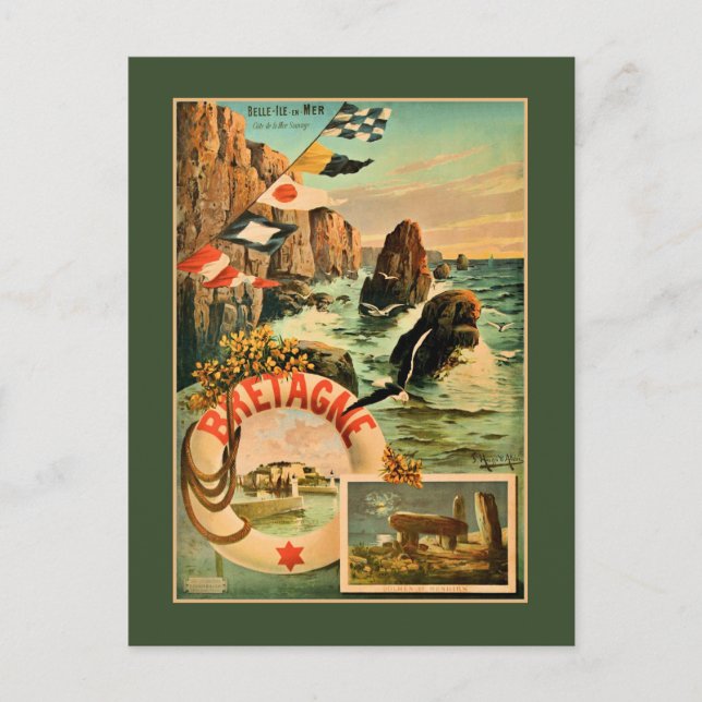 Bretagne Brittany Hugo d'Alesi 1895 French travel Postcard (Front)