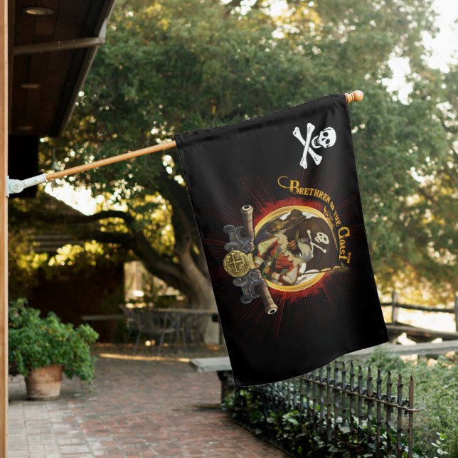 Brethren of the Coast Jolly Roger House Flag (In SItu)