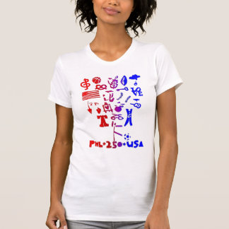BRETT BENDER SEMIQUINCENTENIAL RED WHITE & BLUE T-Shirt