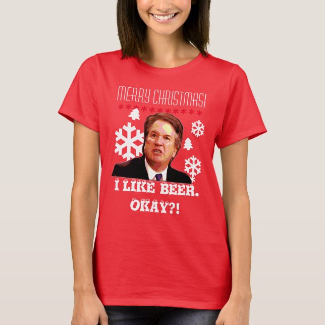 "Brett Kavanaugh" Ugly Christmas Shirt (Front)