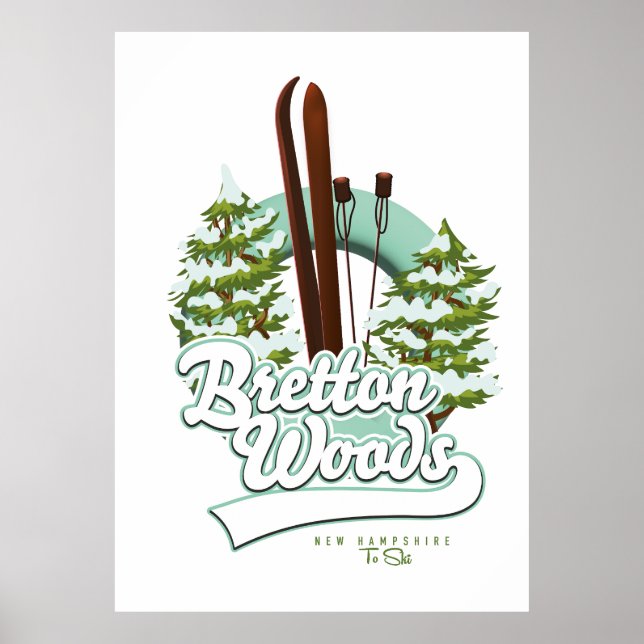 Bretton Woods New Hampshire logo Poster (Front)