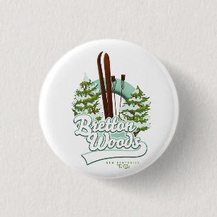 Bretton Woods New Hampshire ski logo Button