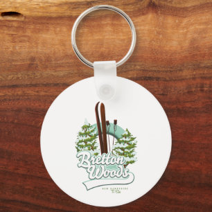 Bretton Woods New Hampshire ski logo Keychain