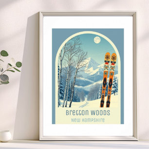 Bretton Woods New Hampshire ski Poster