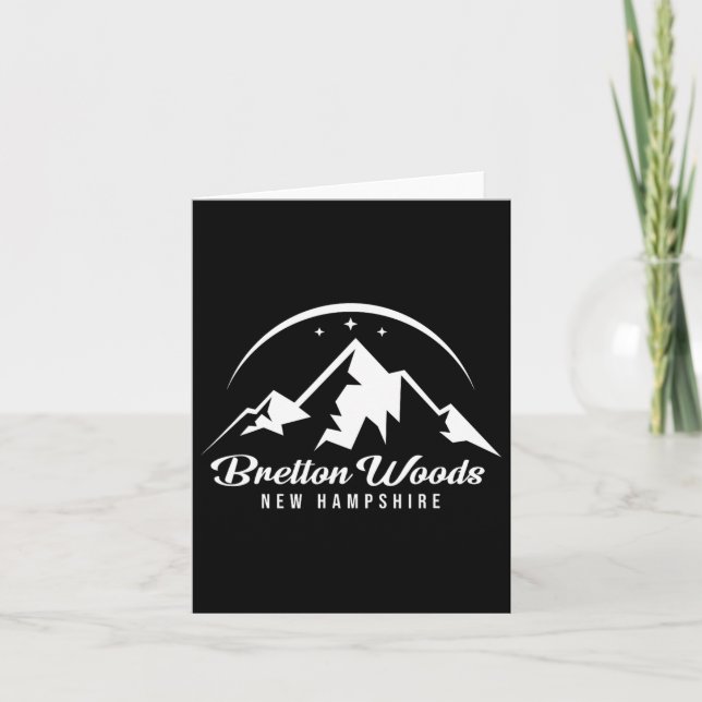 Bretton Woods New Hampshire Ski Resort Skiing Snow Card (Front)
